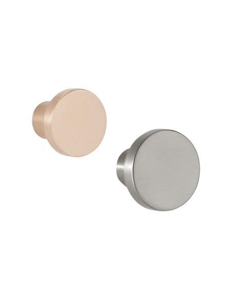 Bouton rond or satiné diam 30 hauteur 22