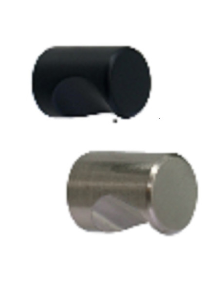 Bouton encoche Chromé diam 21 hauteur 27