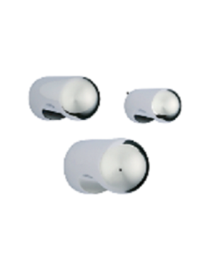 Bouton chromé bout rond diam 18 hauteur 31